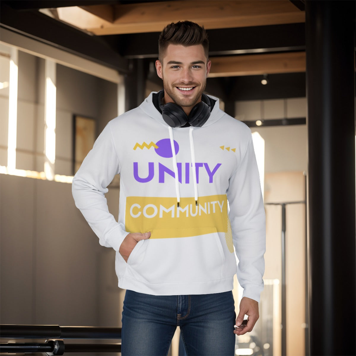 Unity Volleyball Men's Pullover Hoodie