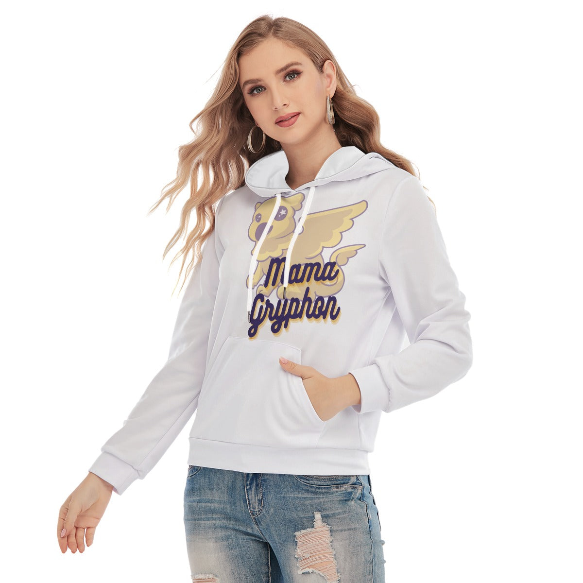 All-Over Print Women's Slim Pullover Hoodie