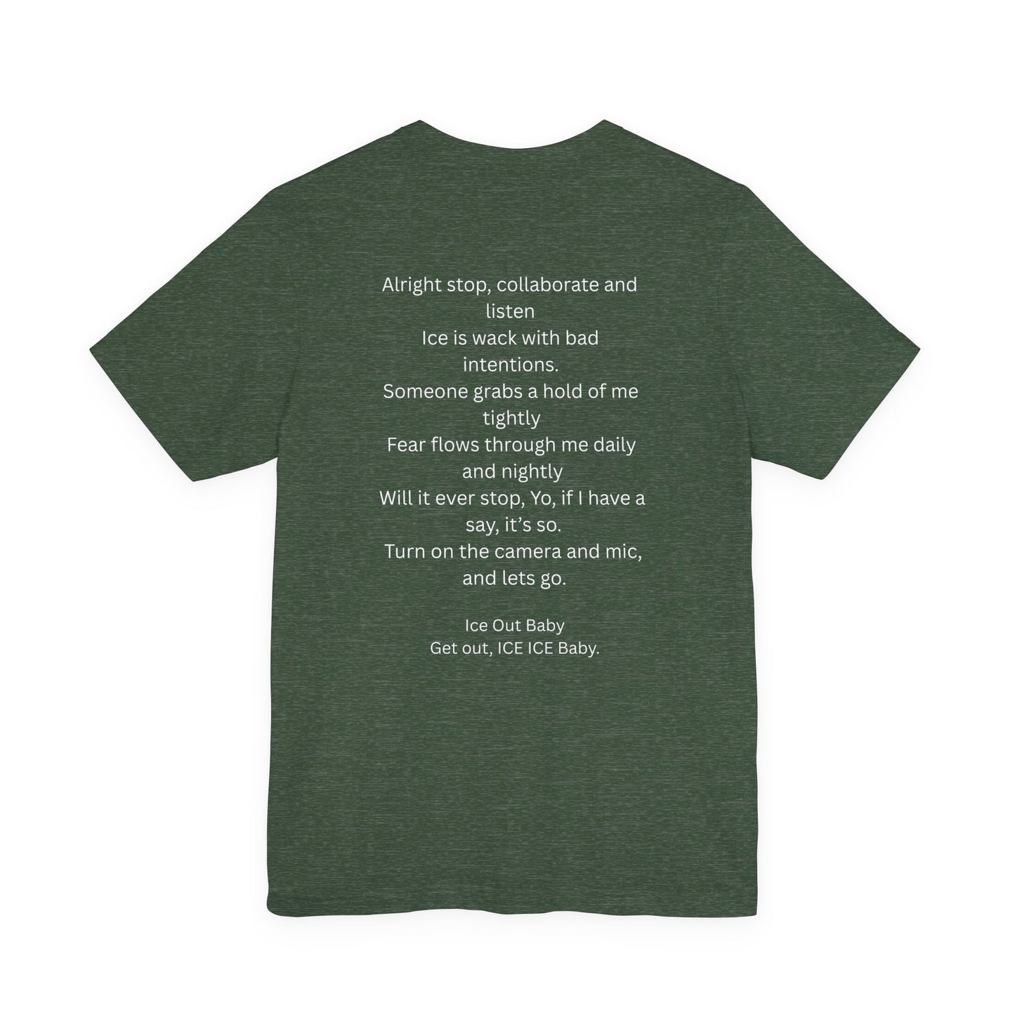 Ice Out Tee — Graphic Ice Cube Shirt with "ICE OUT" Text