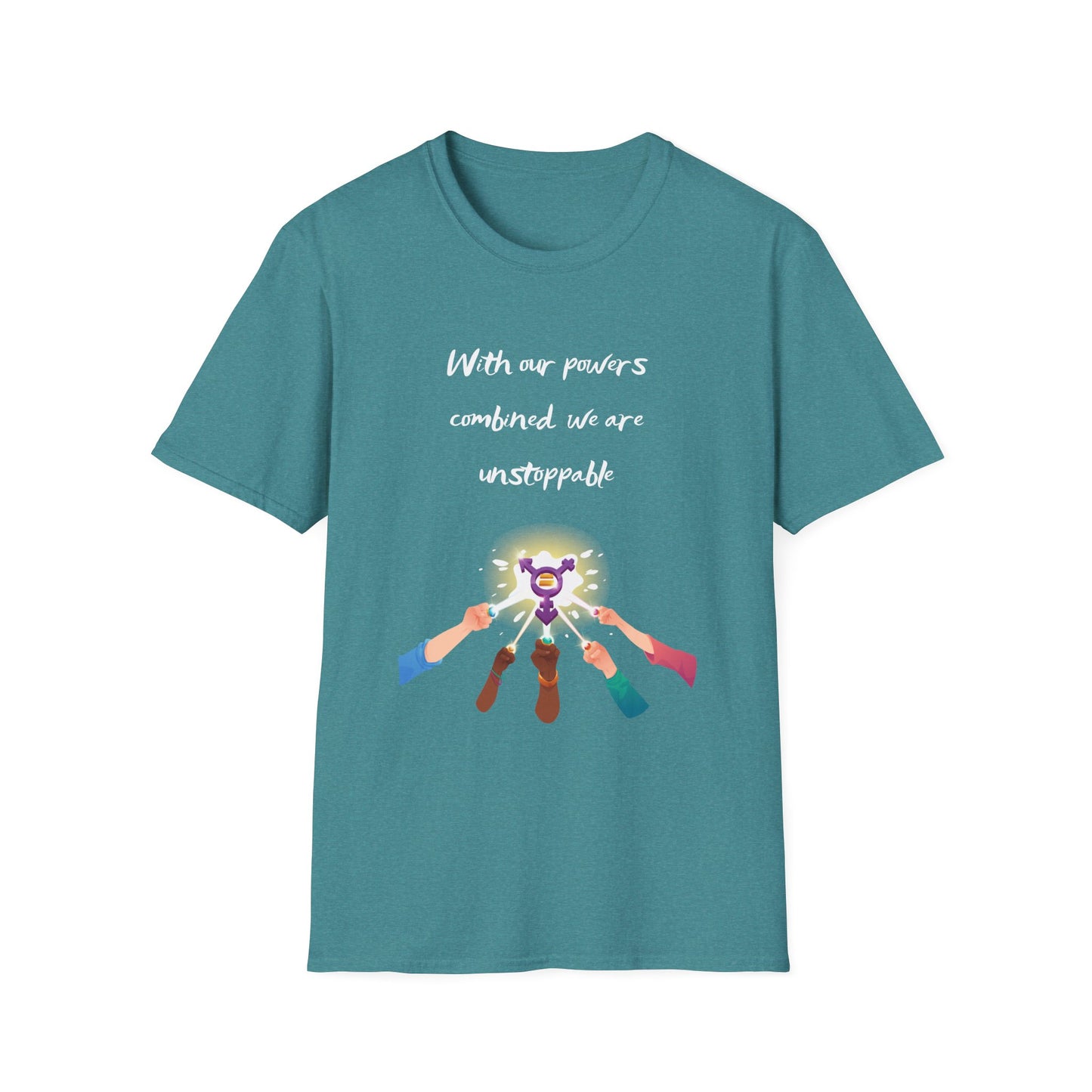 Female Empowerment - With our powers combined we are unstoppable Softstyle T-Shirt