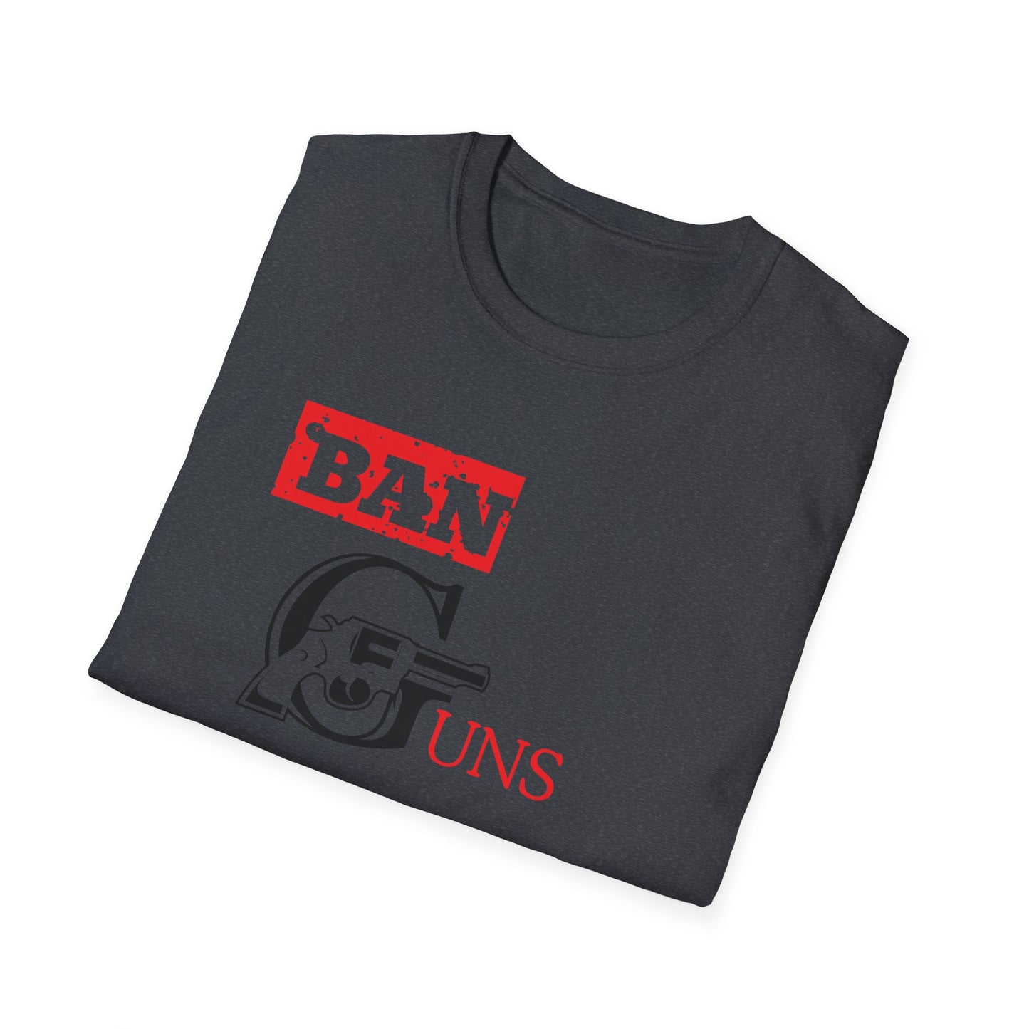 Ban Guns not Books Red Unisex Softstyle T-Shirt