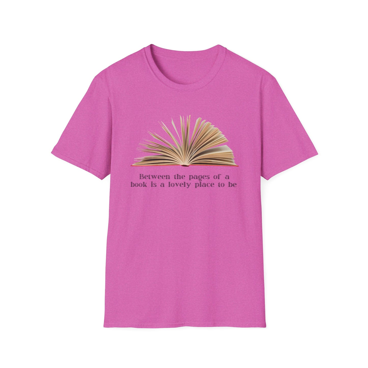 Between the pages of a book  Unisex Softstyle T-Shirt