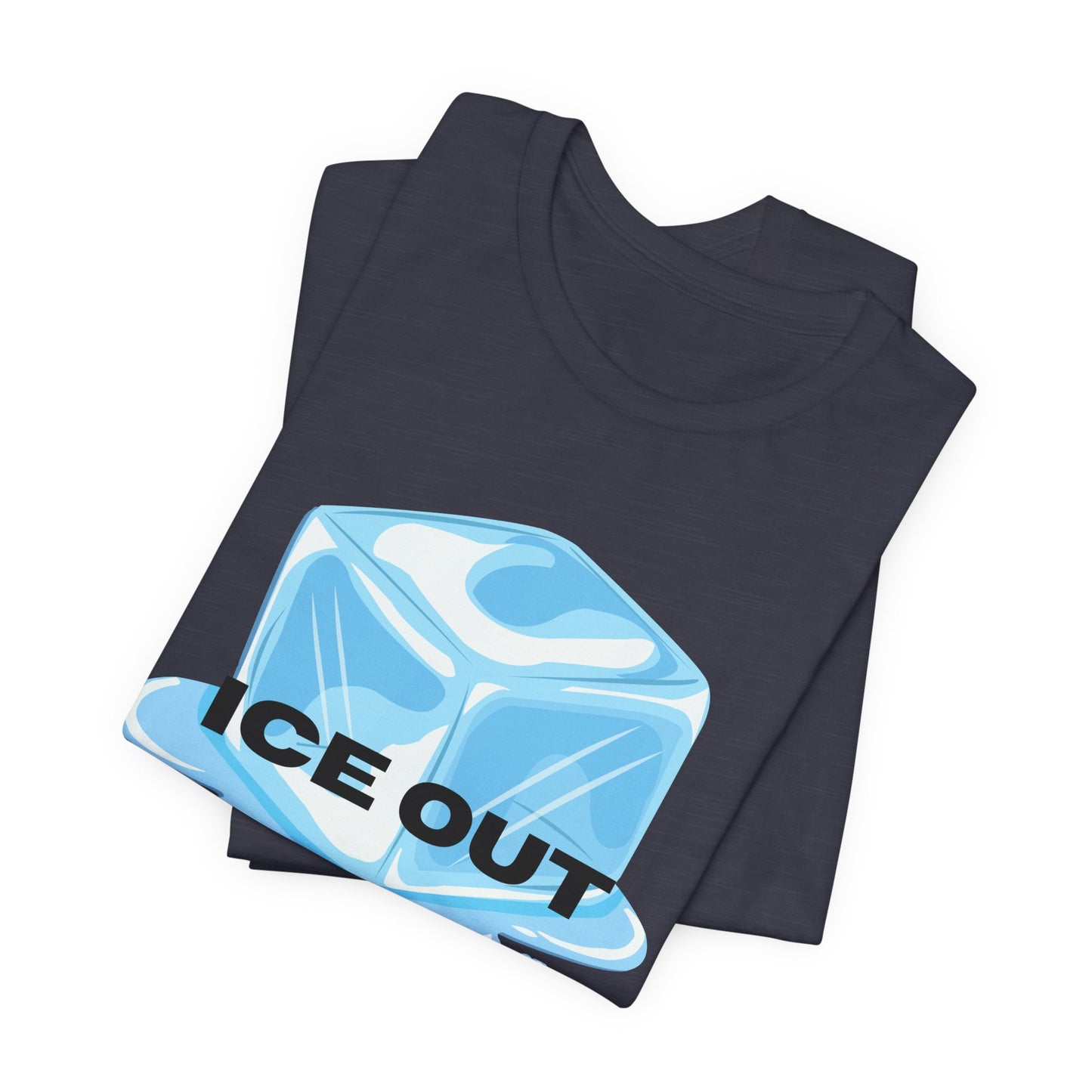 Ice Out Tee — Graphic Ice Cube Shirt with "ICE OUT" Text