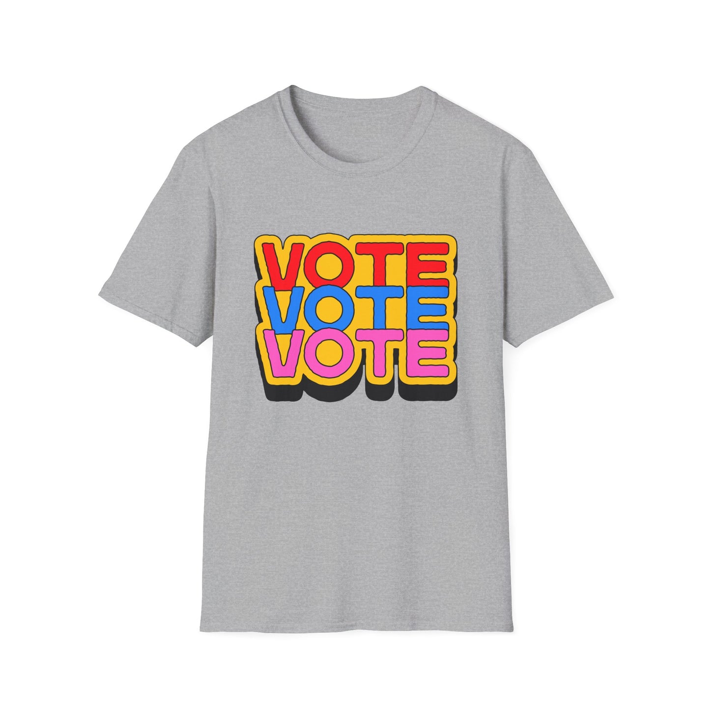 vote vote vote bold Unisex Softstyle T-Shirt