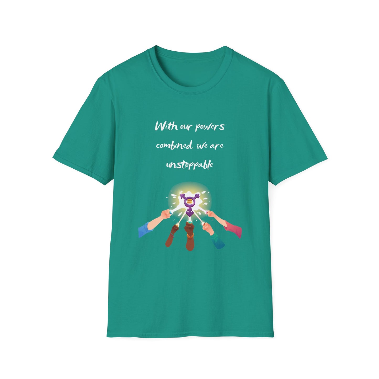 Female Empowerment - With our powers combined we are unstoppable Softstyle T-Shirt