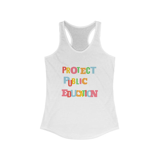 Protect Public Education Racerback Tank