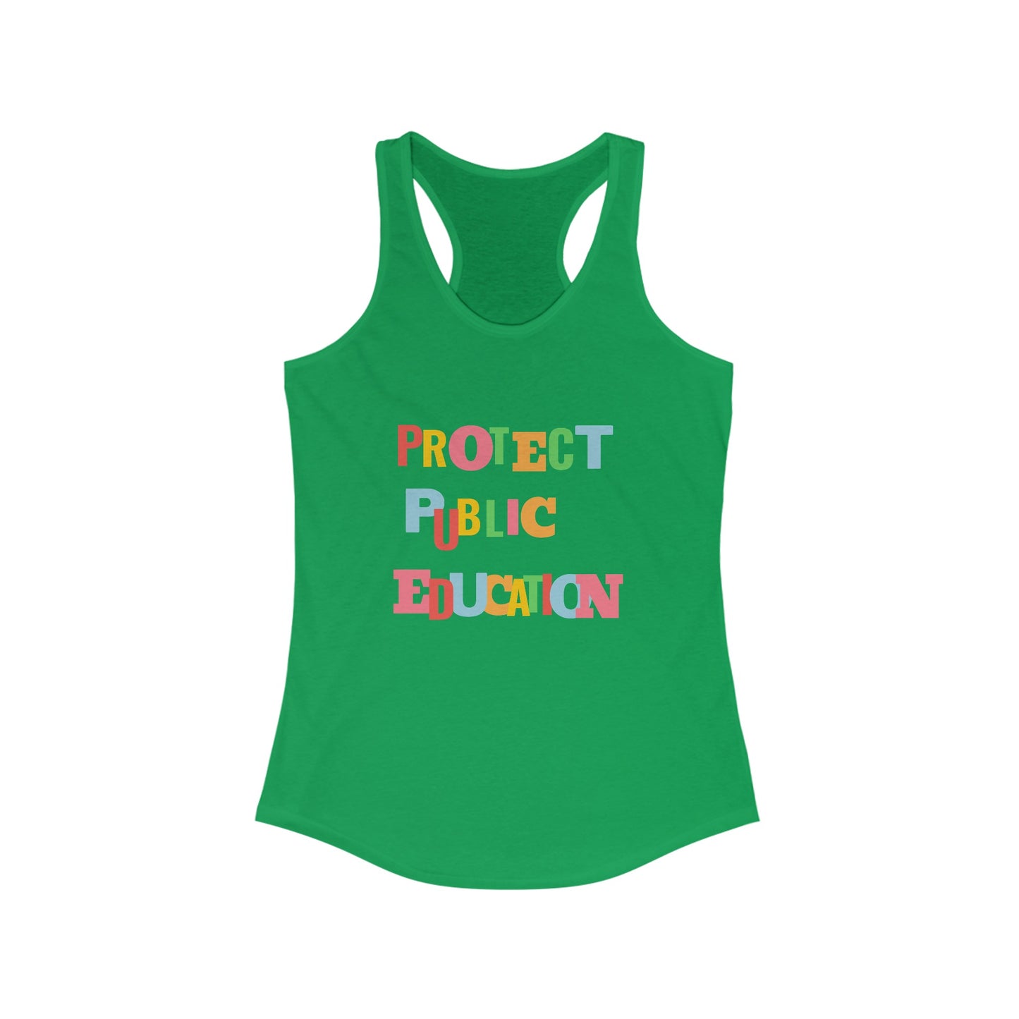 Protect Public Education Racerback Tank