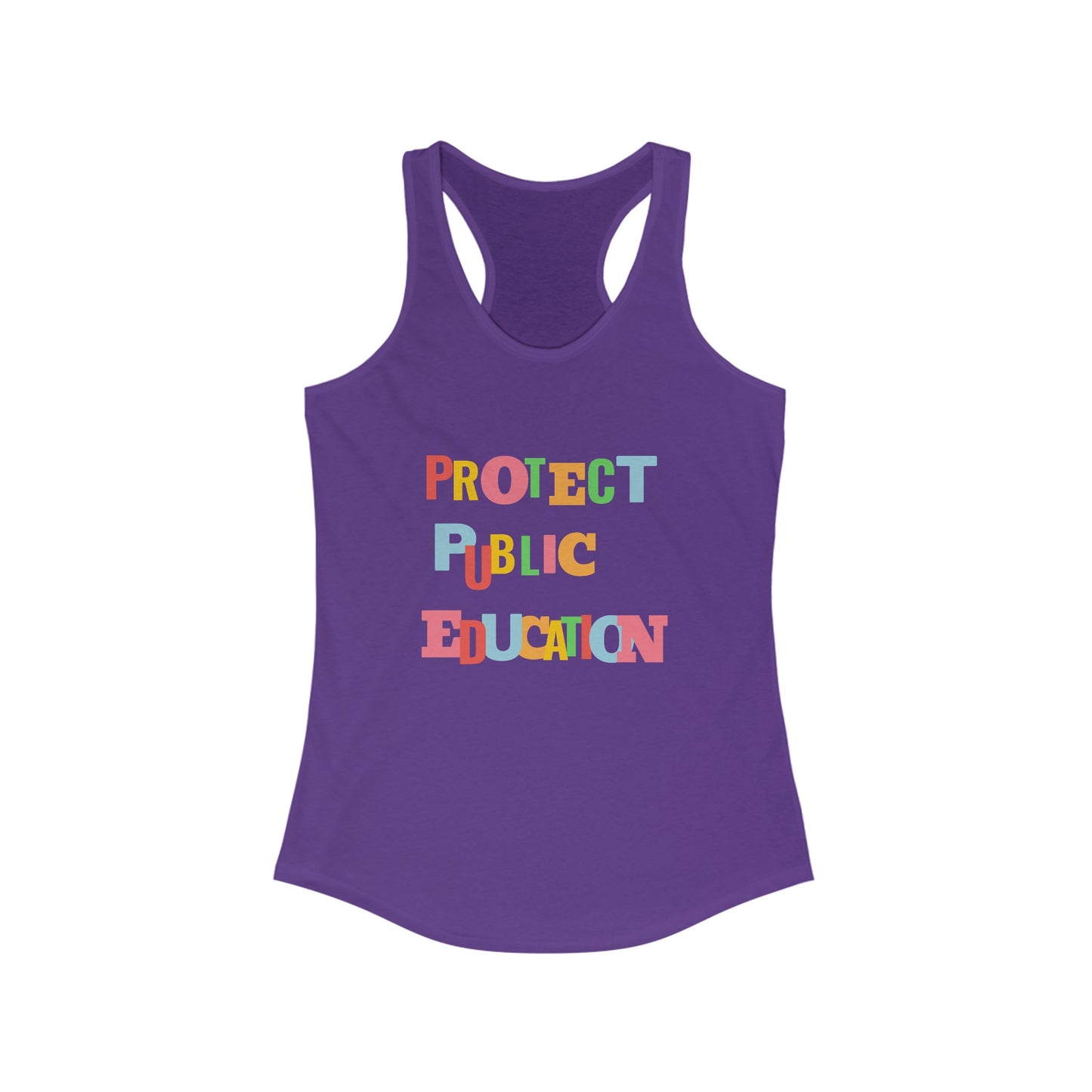 Protect Public Education Racerback Tank