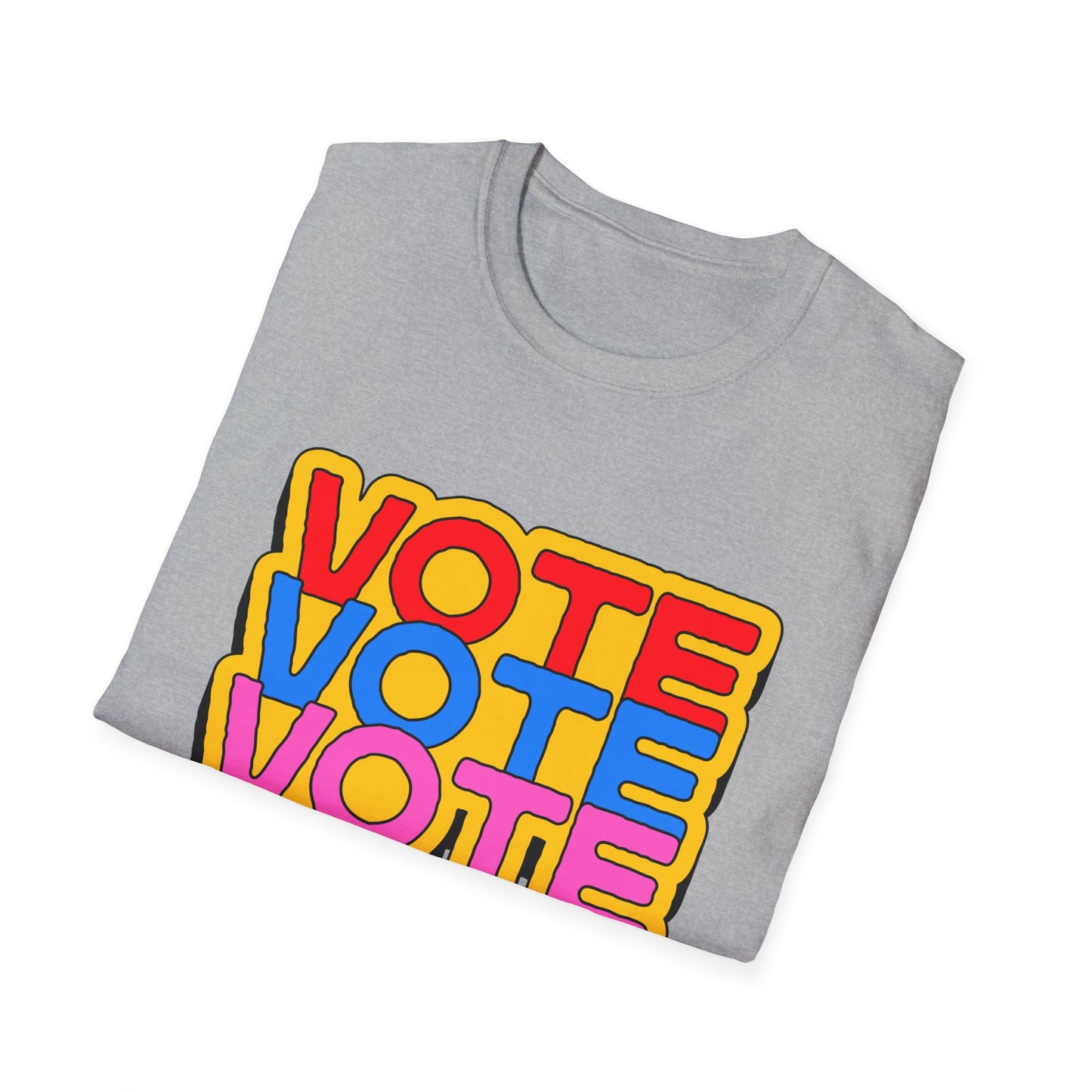 vote vote vote bold Unisex Softstyle T-Shirt