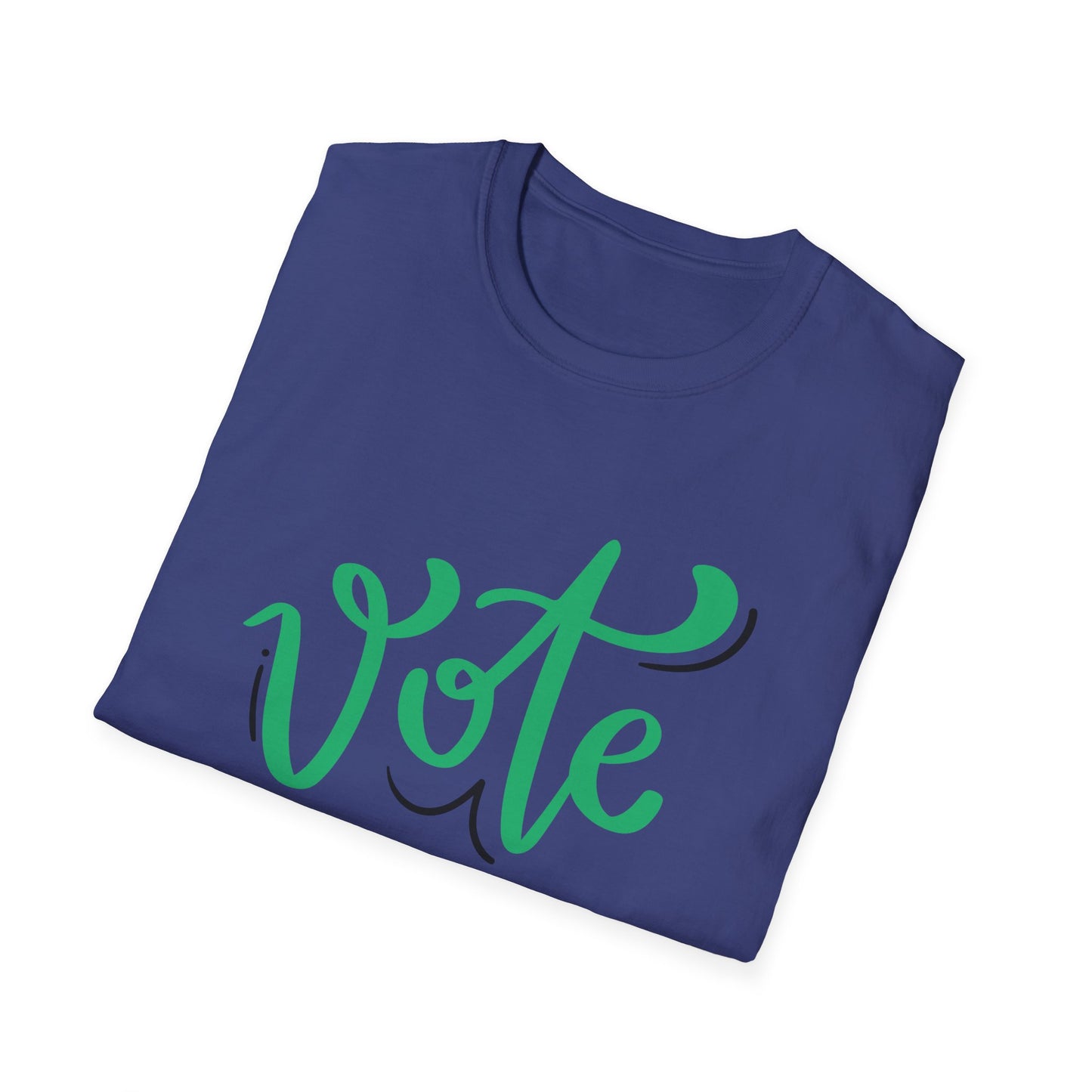 VOTE Cursive Unisex Softstyle T-Shirt