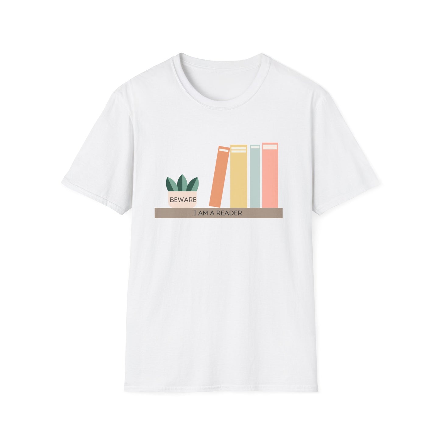 Beware I am a reader Unisex Softstyle T-Shirt