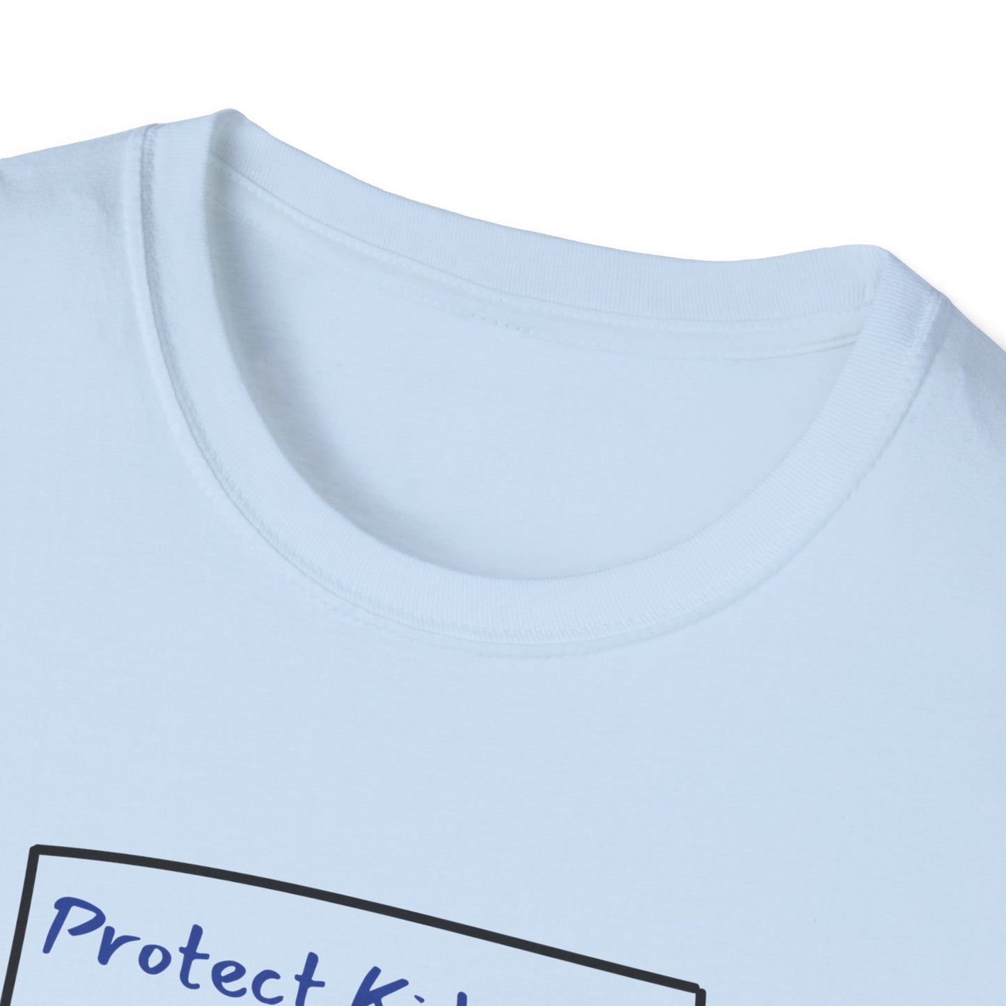 Protect Kids Not Guns Stick figure Unisex Softstyle T-Shirt