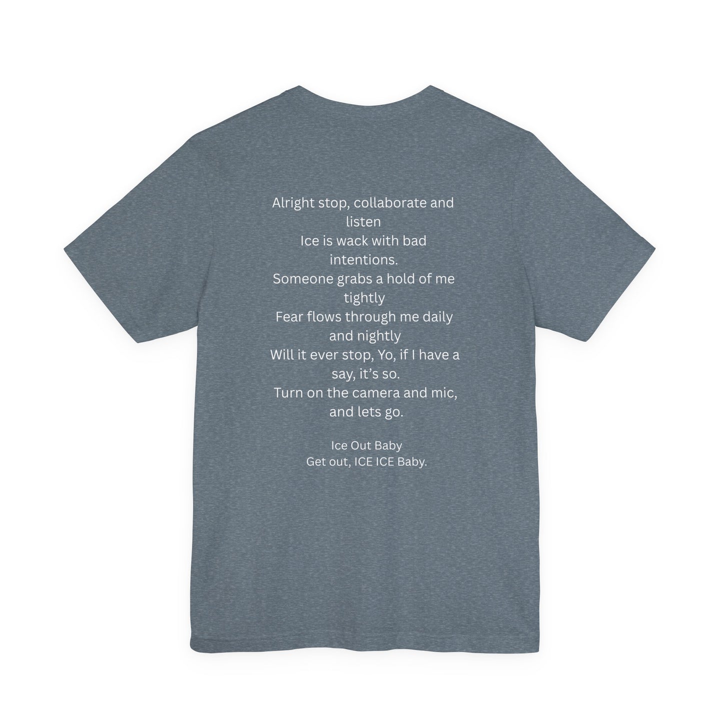 Ice Out Tee — Graphic Ice Cube Shirt with "ICE OUT" Text