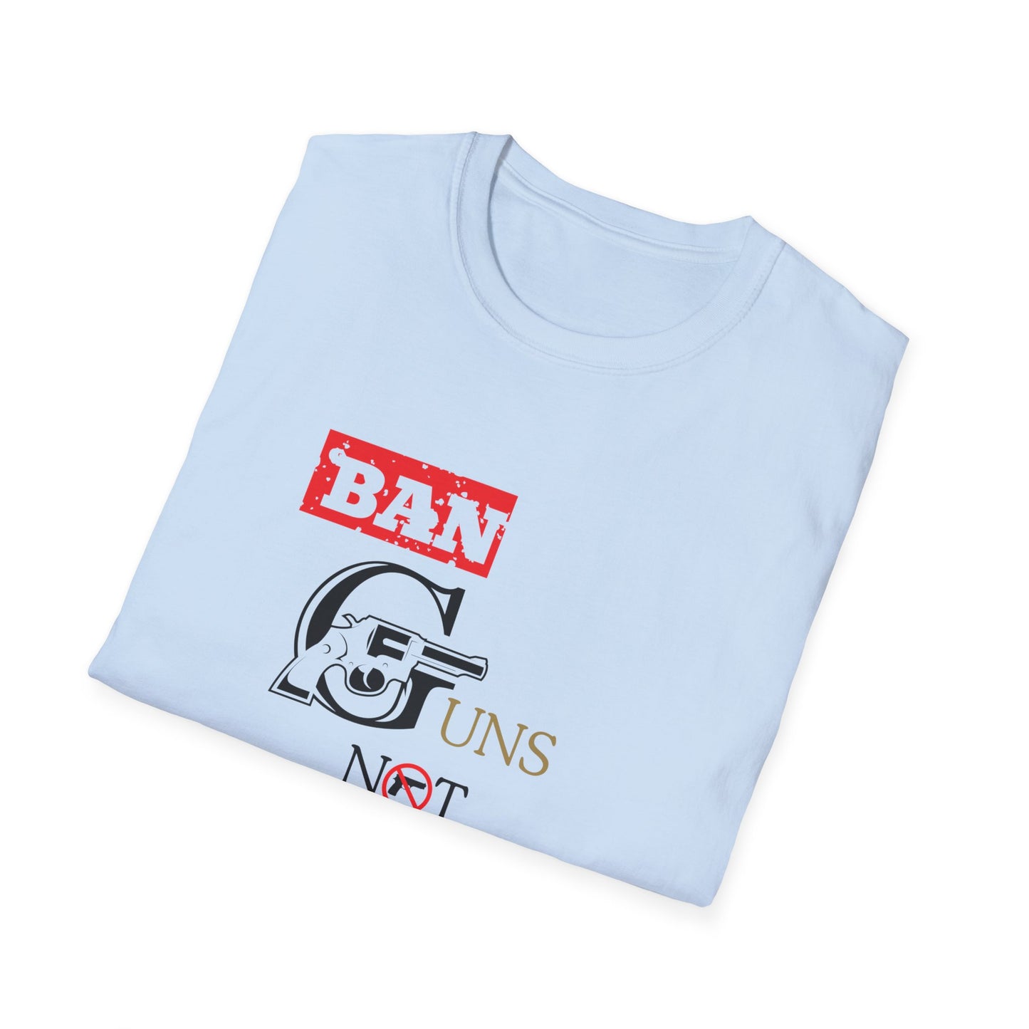 Ban Guns not Books golden rings Unisex Softstyle T-Shirt