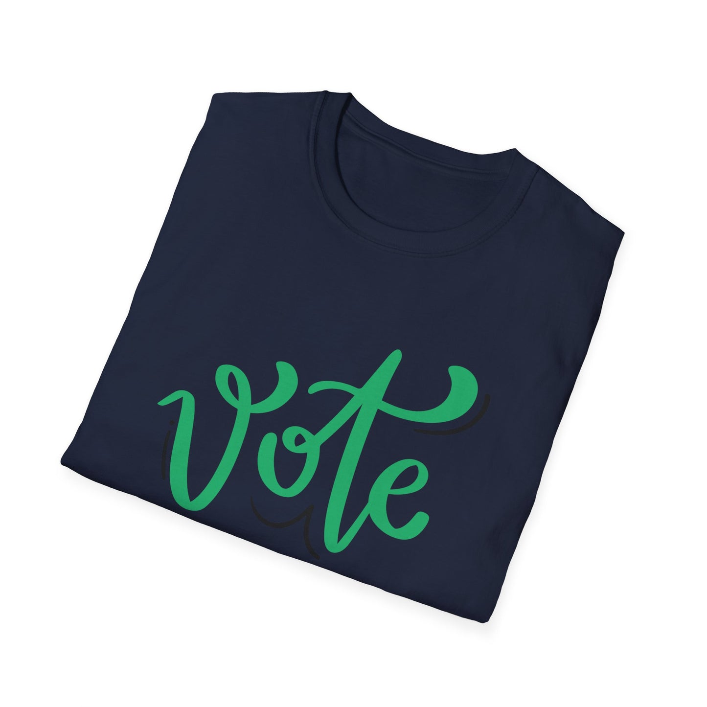 VOTE Cursive Unisex Softstyle T-Shirt