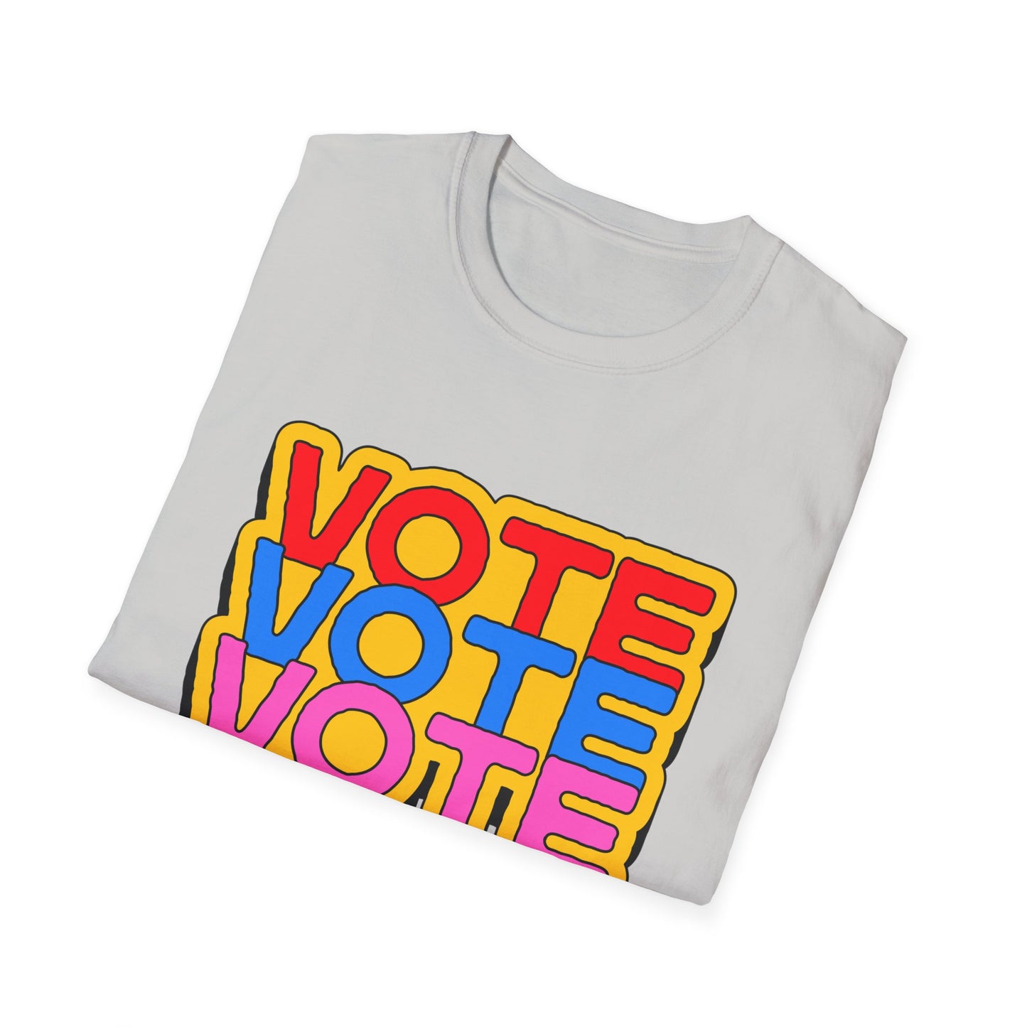 vote vote vote bold Unisex Softstyle T-Shirt