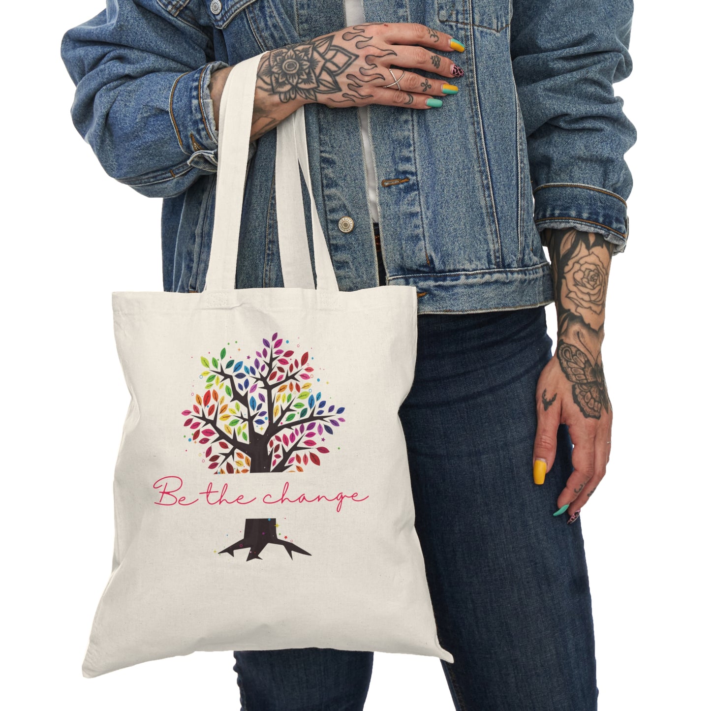 Be the change Natural Tote Bag