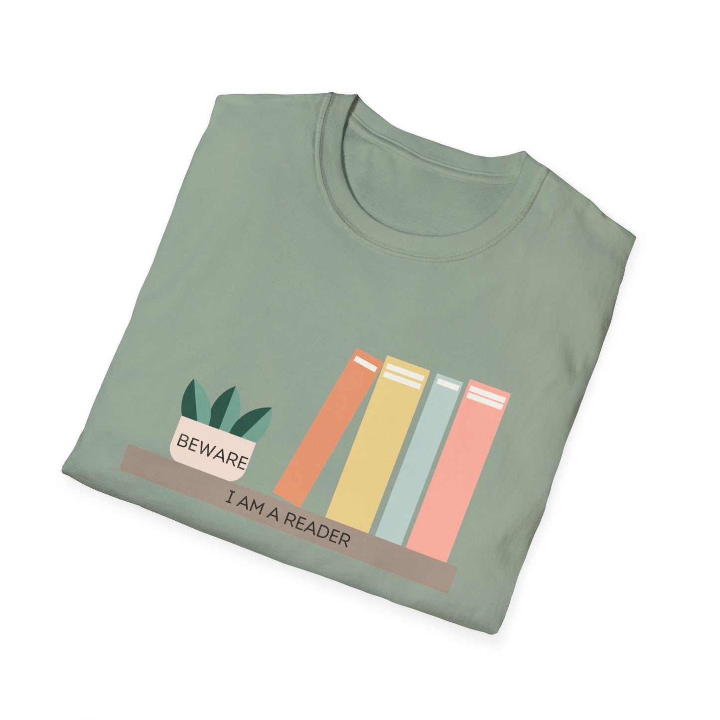 Beware I am a reader Unisex Softstyle T-Shirt