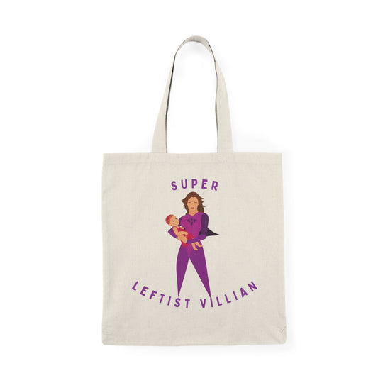 Super Leftist Villain Natural Tote Bag