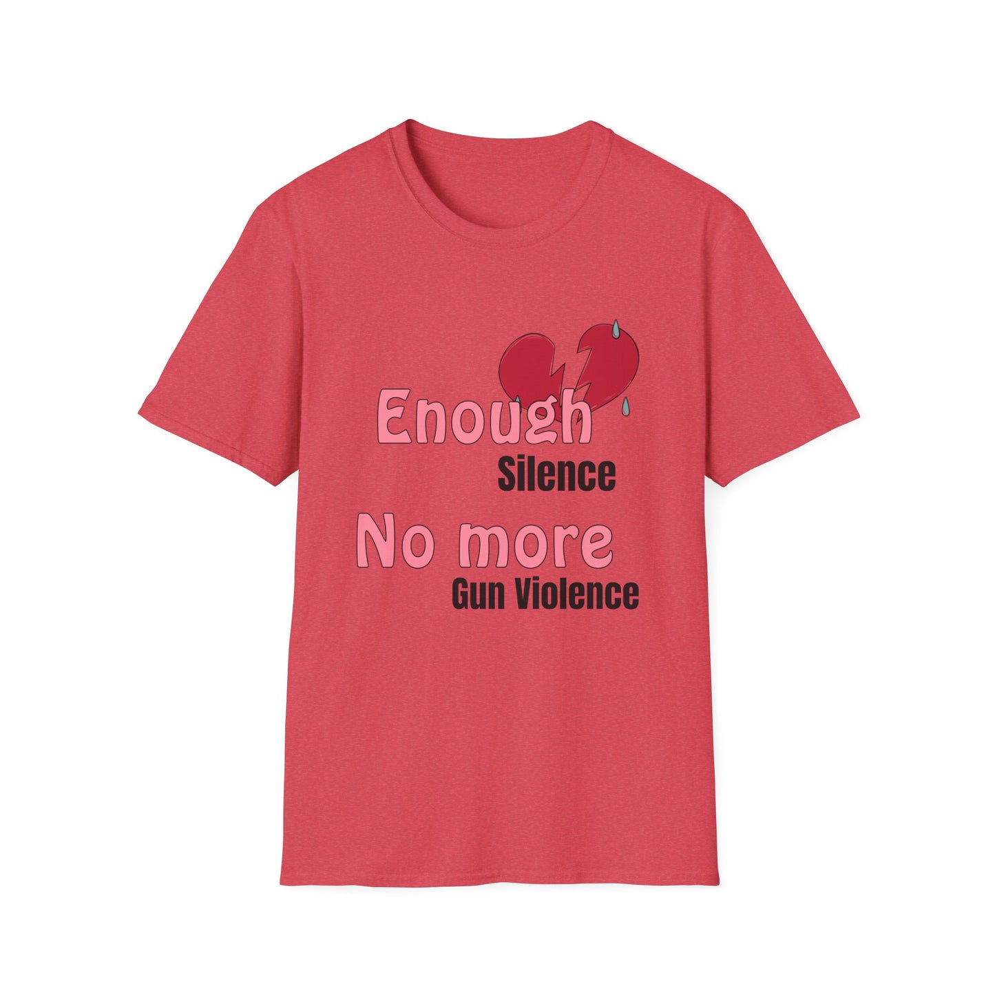 Enough Guns Stick figure Unisex Softstyle T-Shirt