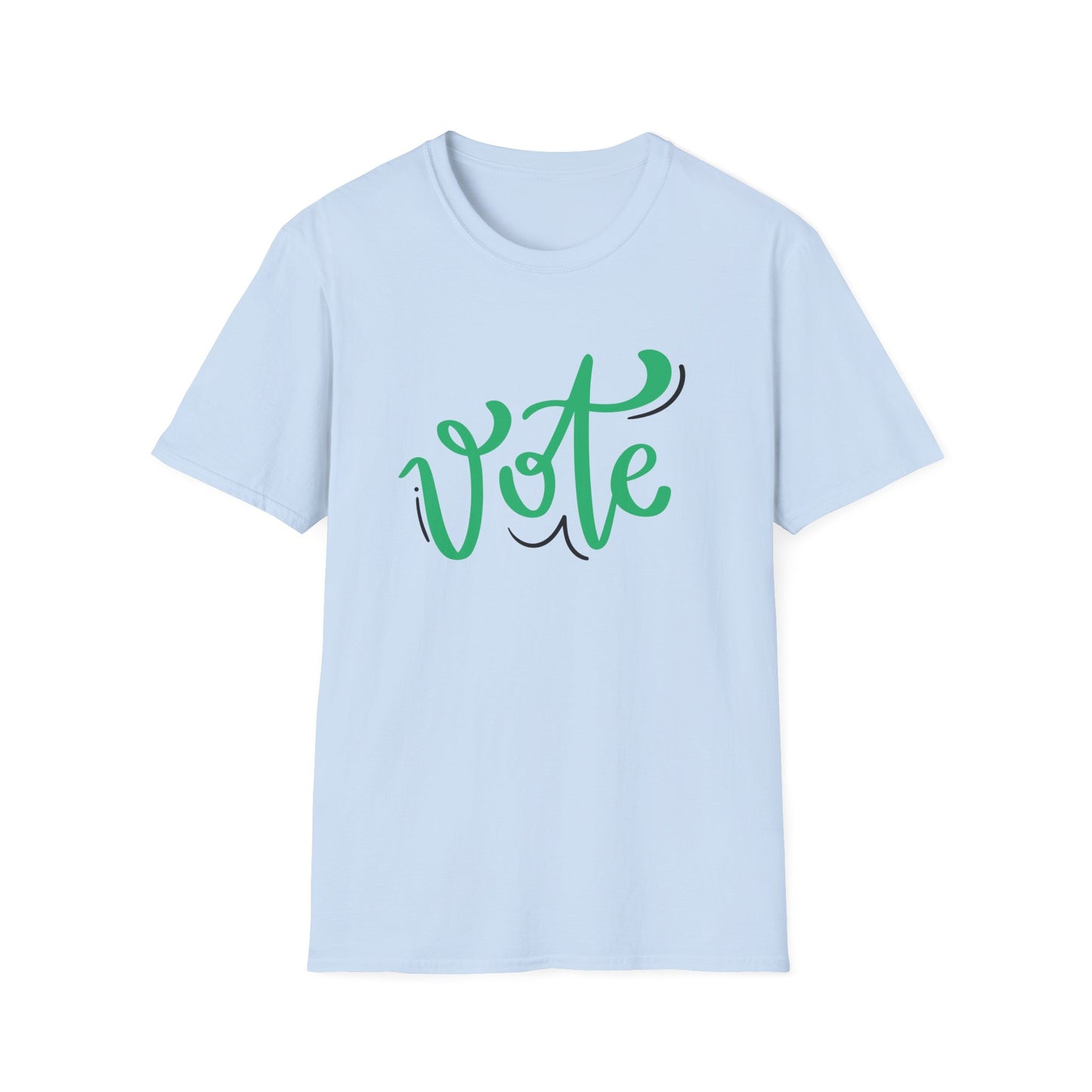 VOTE Cursive Unisex Softstyle T-Shirt