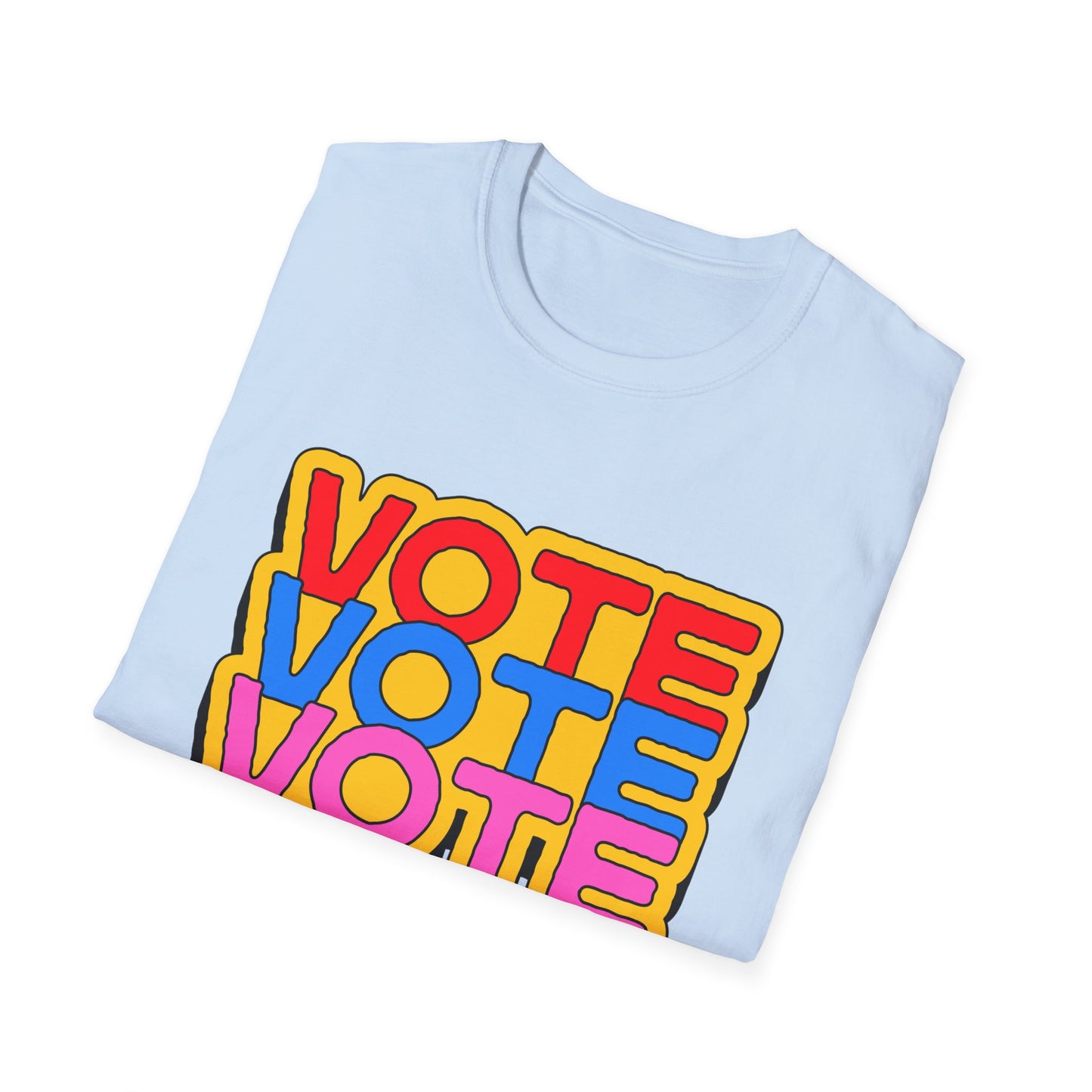 vote vote vote bold Unisex Softstyle T-Shirt