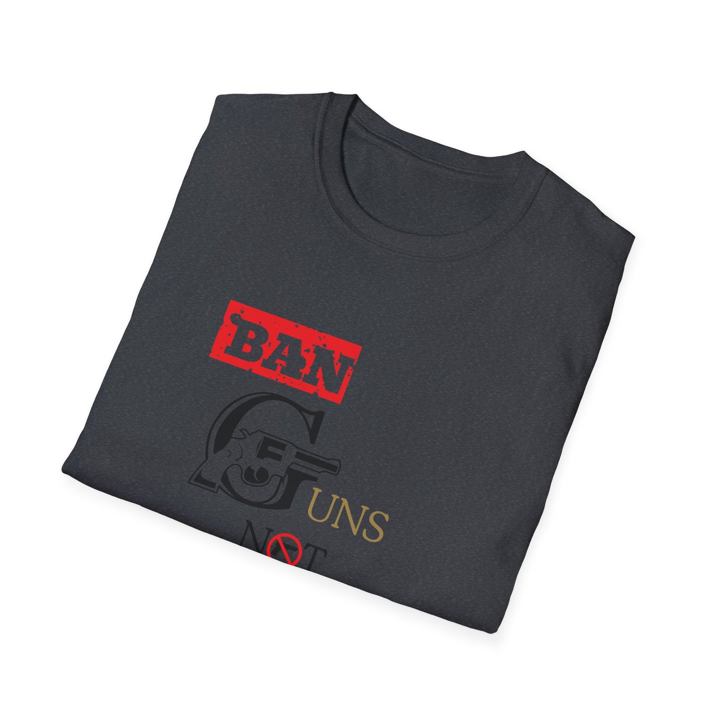 Ban Guns not Books golden rings Unisex Softstyle T-Shirt