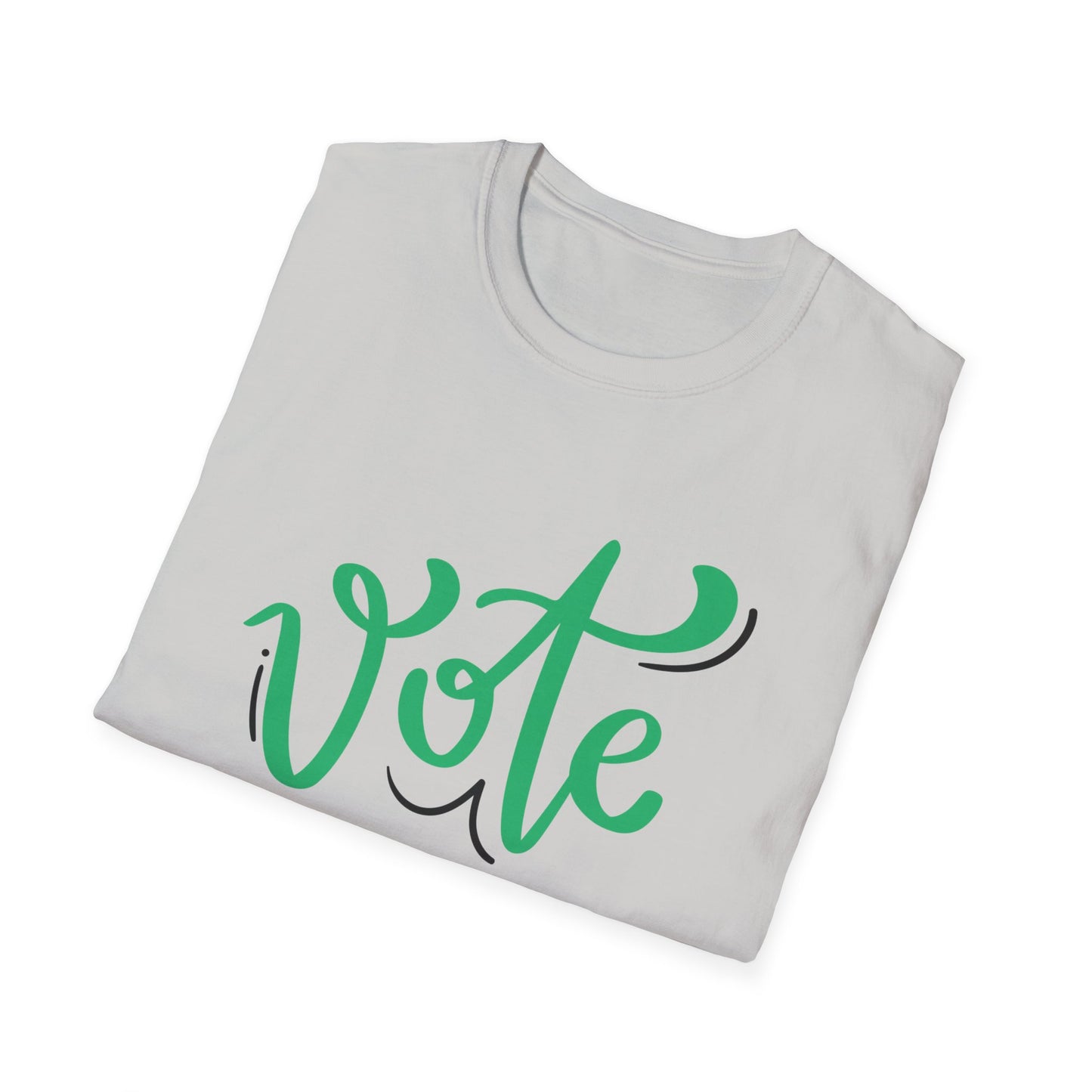 VOTE Cursive Unisex Softstyle T-Shirt