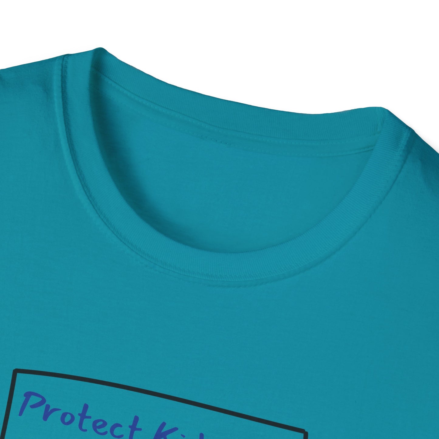 Protect Kids Not Guns Stick figure Unisex Softstyle T-Shirt