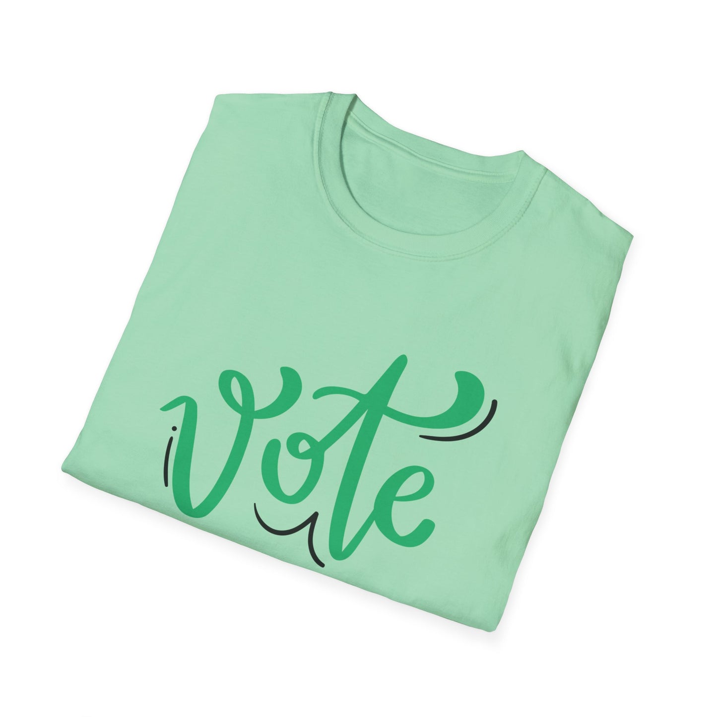 VOTE Cursive Unisex Softstyle T-Shirt