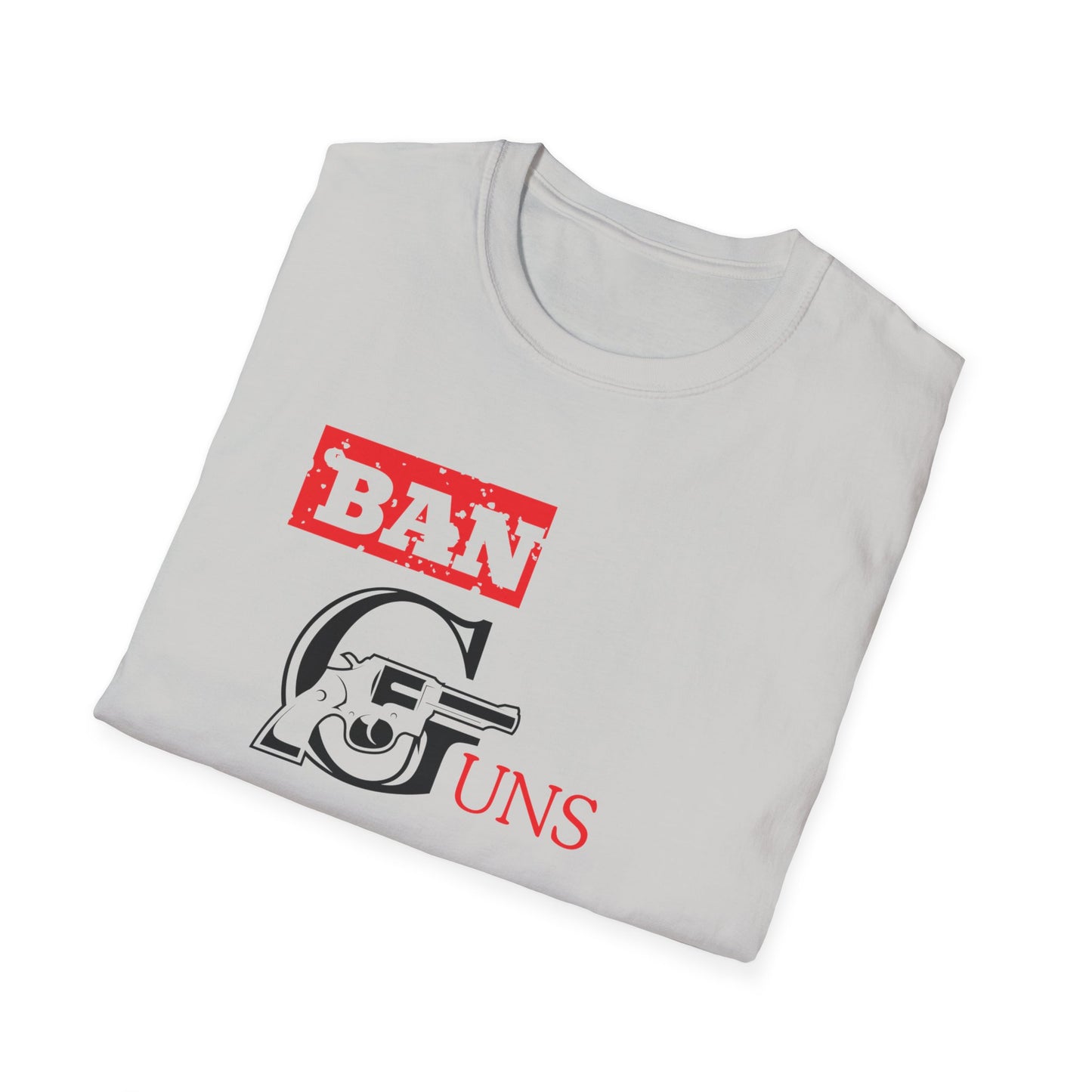 Ban Guns not Books Red Unisex Softstyle T-Shirt