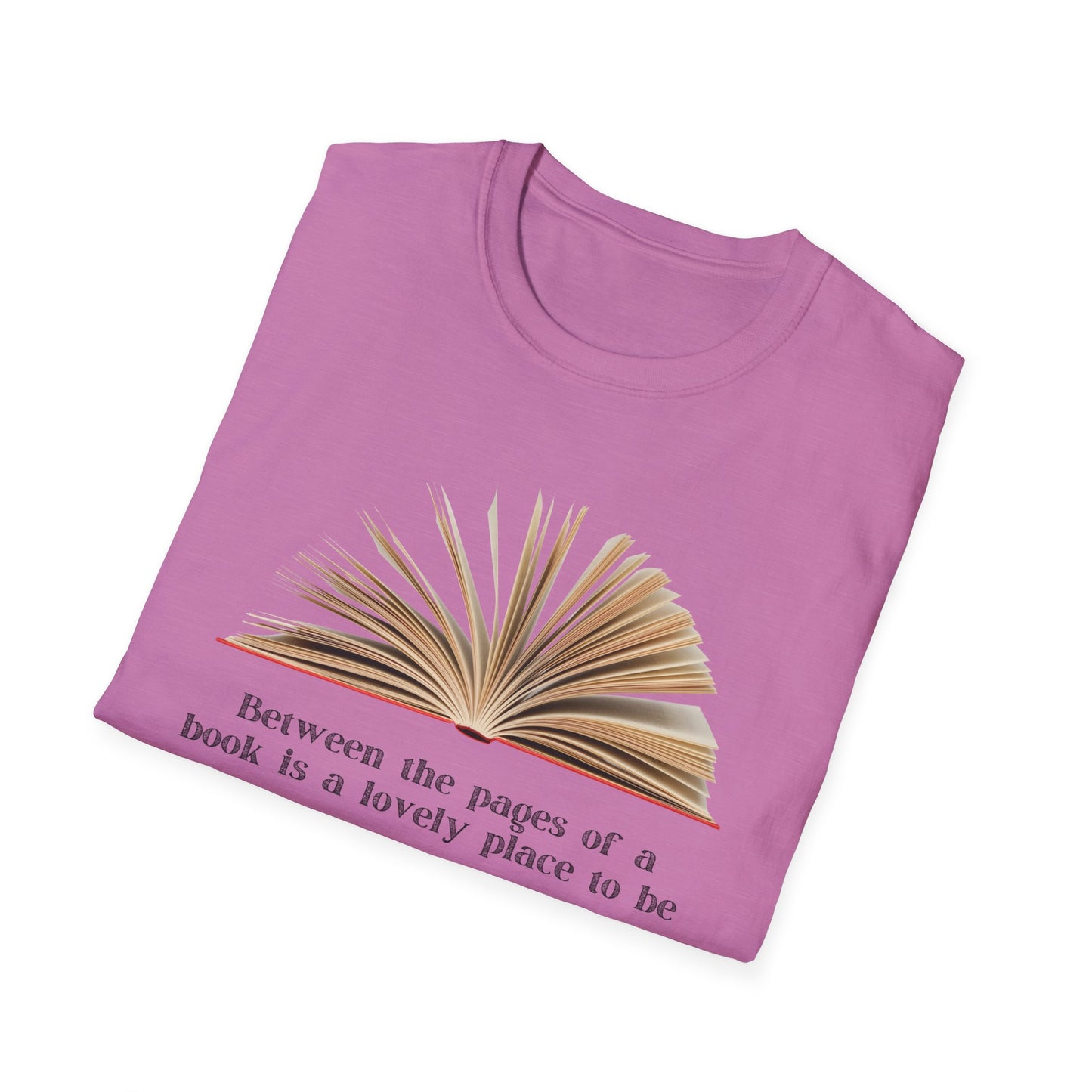 Between the pages of a book  Unisex Softstyle T-Shirt