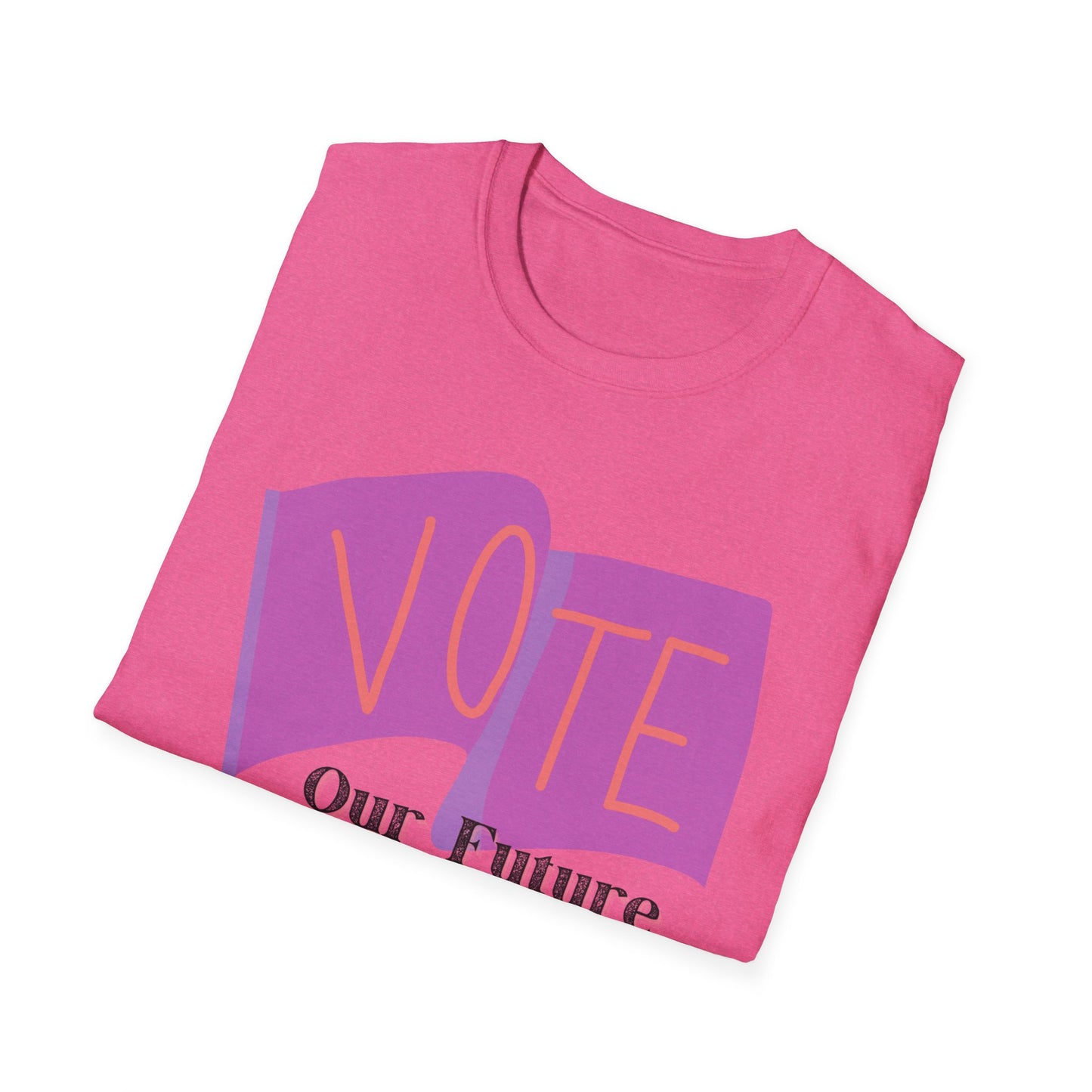 Vote our future depends on it  Unisex Softstyle T-Shirt