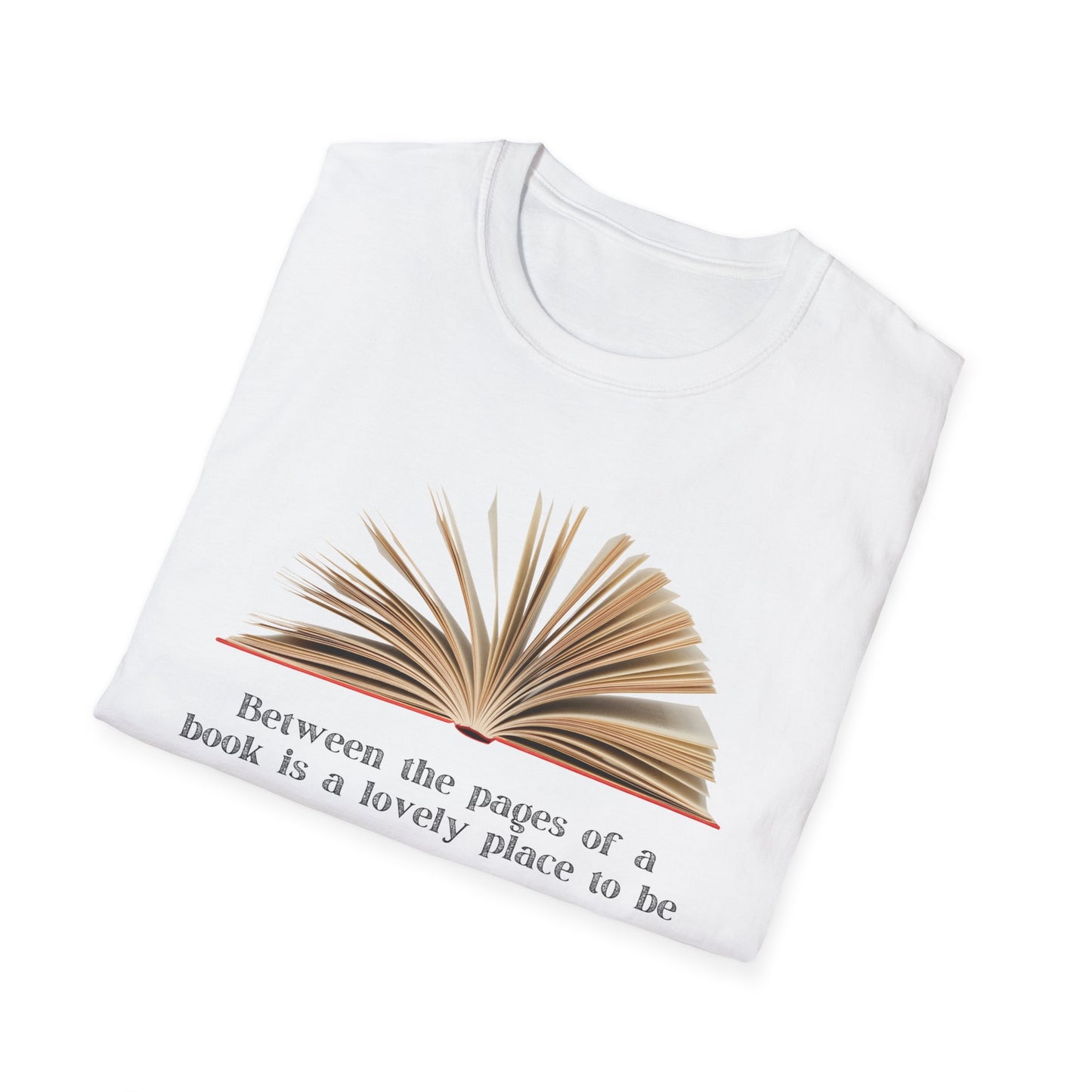 Between the pages of a book  Unisex Softstyle T-Shirt