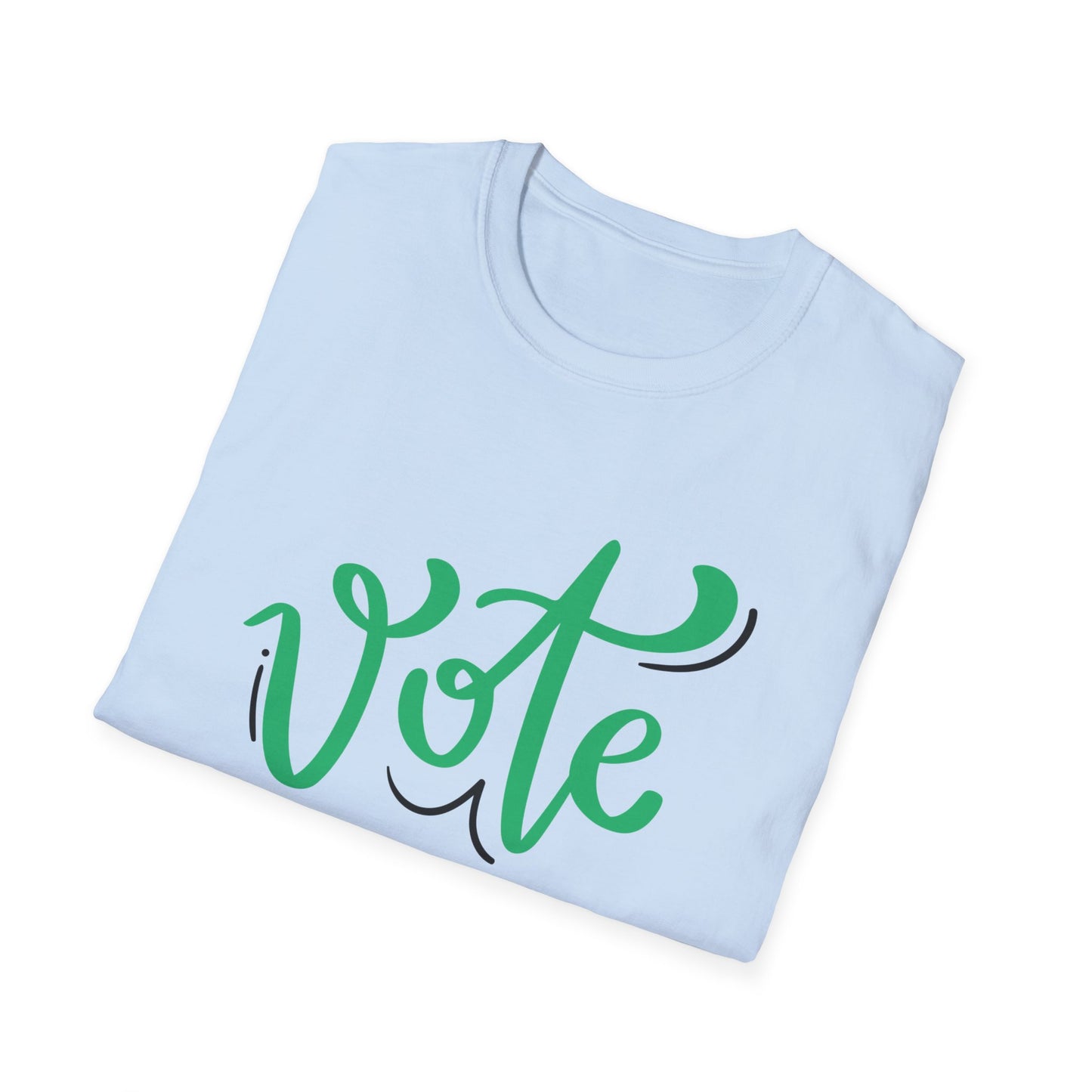 VOTE Cursive Unisex Softstyle T-Shirt