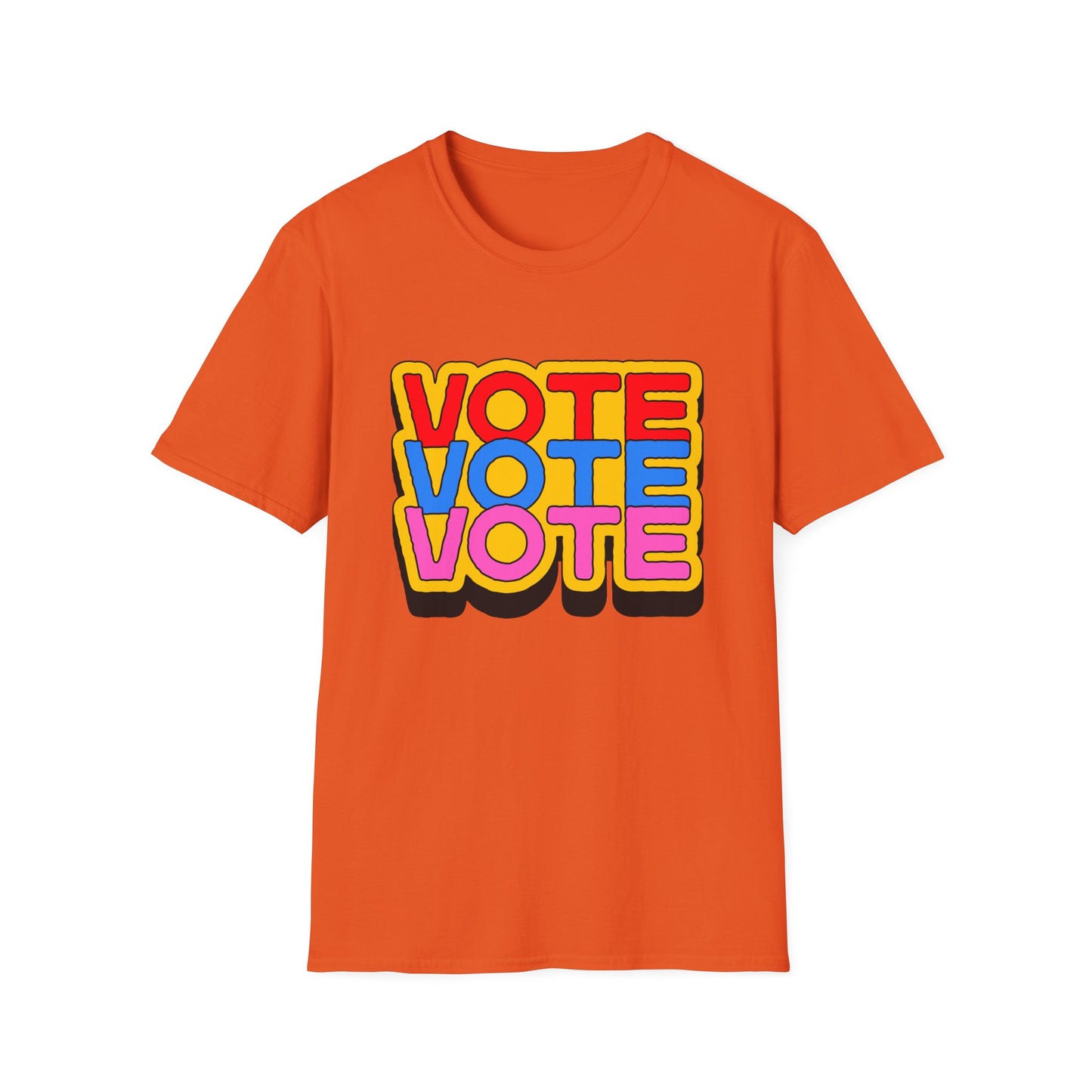 vote vote vote bold Unisex Softstyle T-Shirt