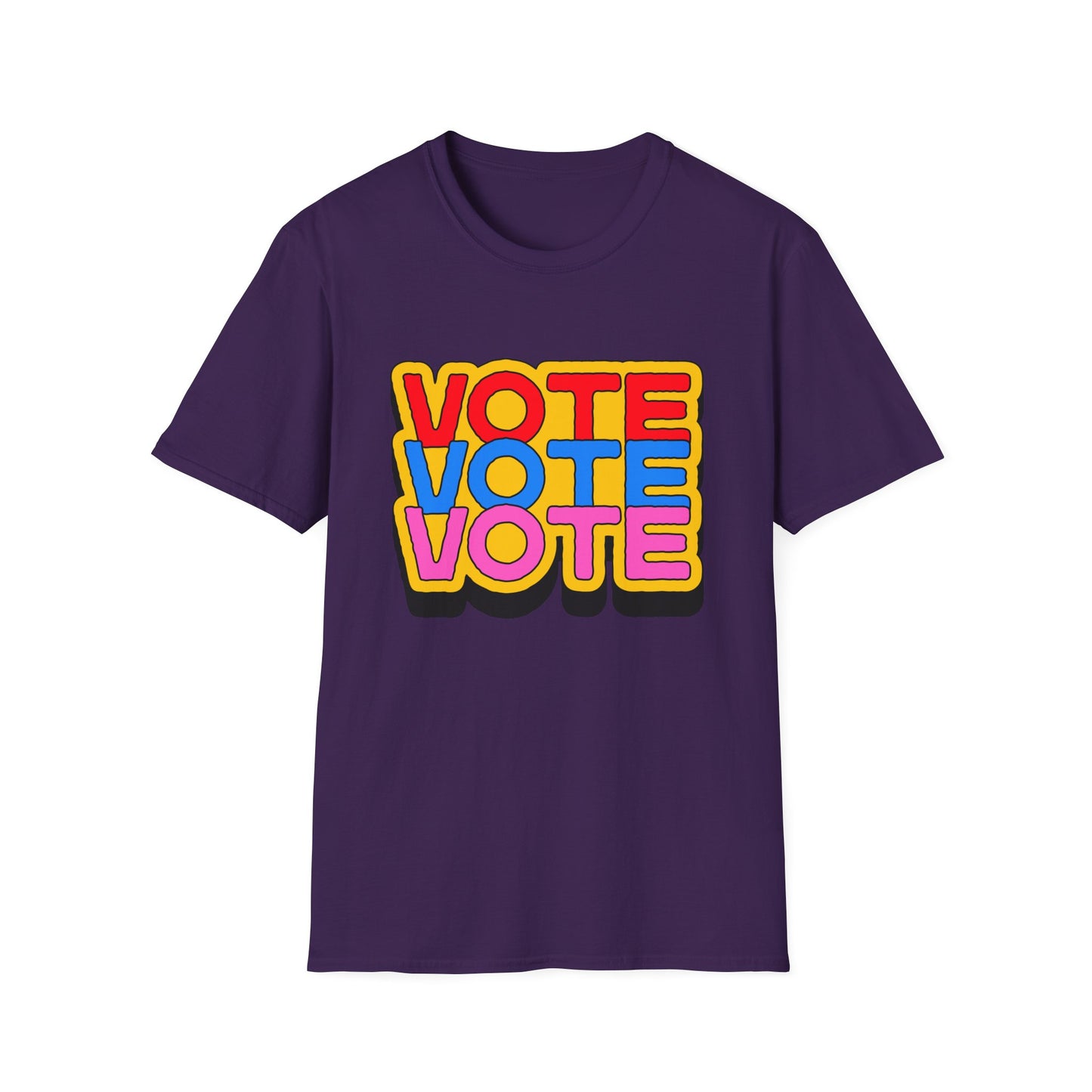 vote vote vote bold Unisex Softstyle T-Shirt