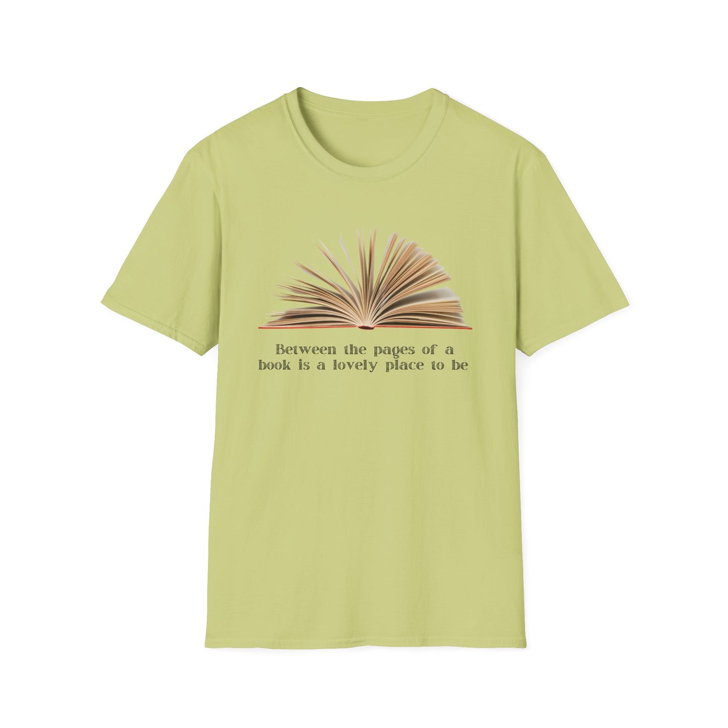 Between the pages of a book  Unisex Softstyle T-Shirt