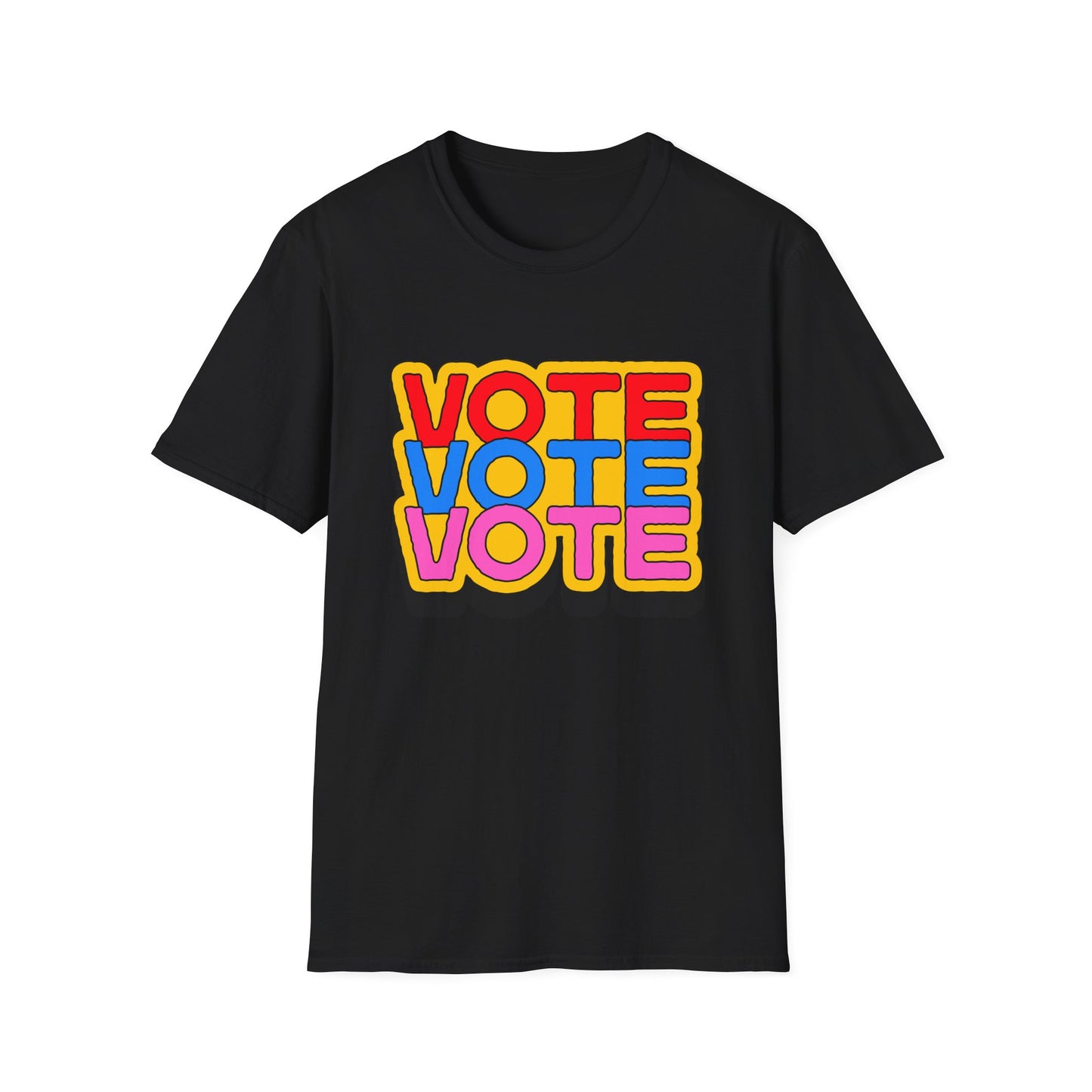 vote vote vote bold Unisex Softstyle T-Shirt