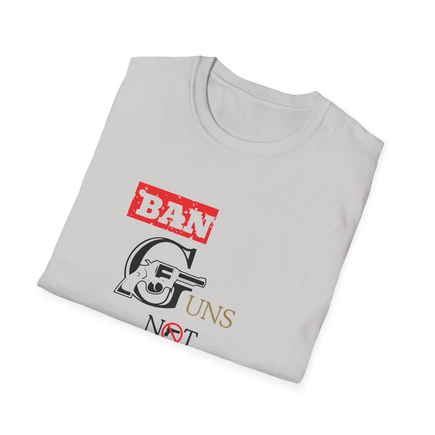 Ban Guns not Books golden rings Unisex Softstyle T-Shirt