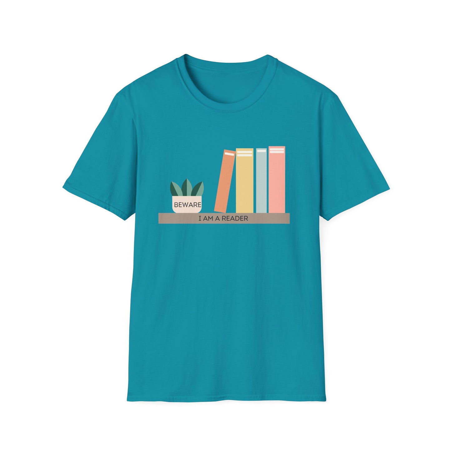 Beware I am a reader Unisex Softstyle T-Shirt