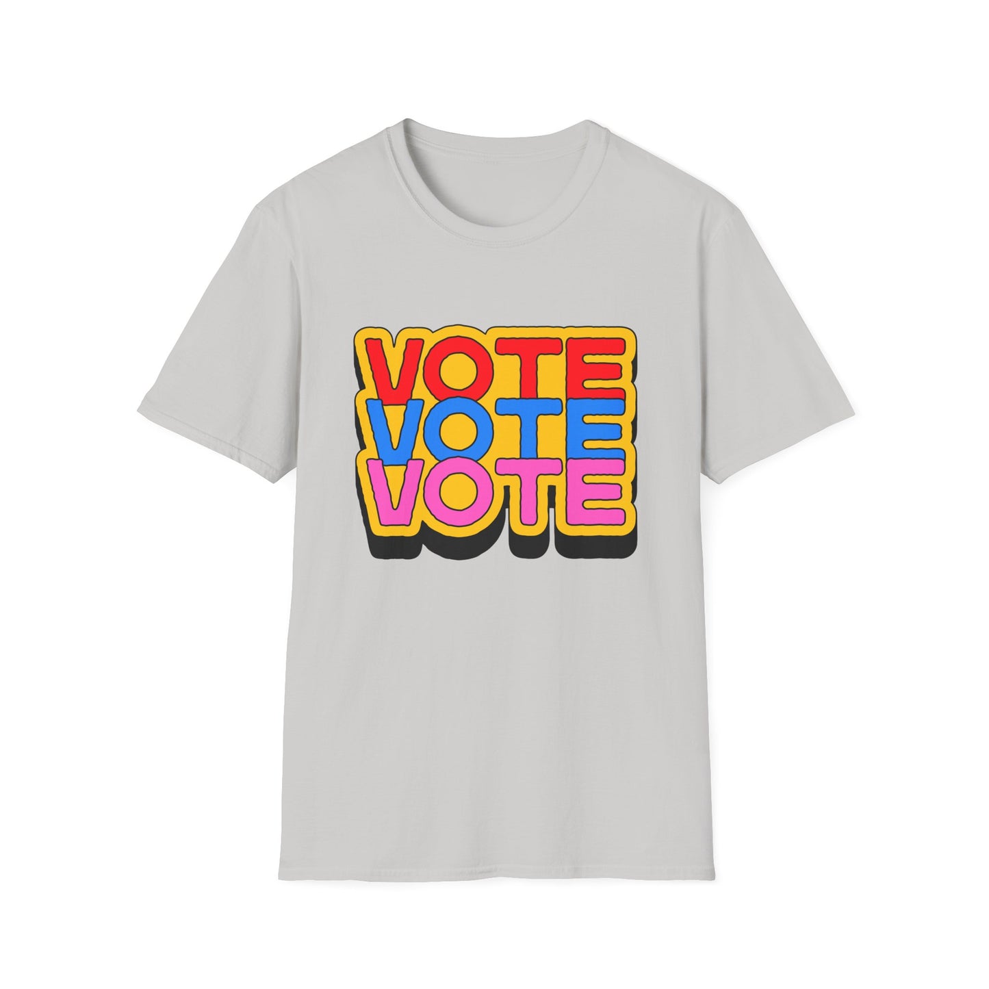 vote vote vote bold Unisex Softstyle T-Shirt